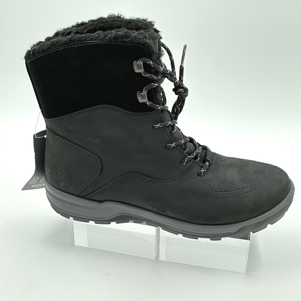 ECCO Size 40 US 9-9.5 Boot Black Waterproof NEW XPEDITION III Women MSRP $200